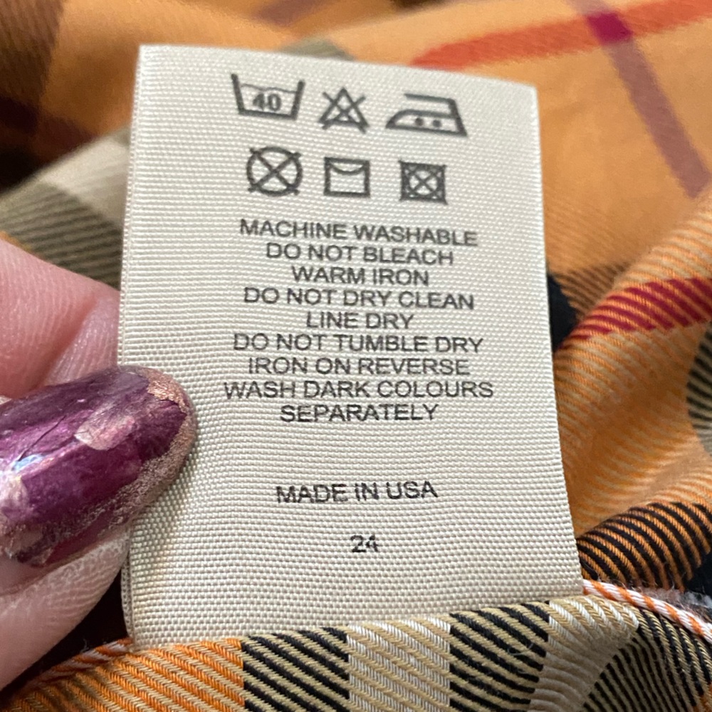 🔥NEW🔥BURBERRY NOVA CHECK L/S Luxury Cotton Button Down👔Oversized🇺🇸Med+/LG🔥 - Picture 10 of 16